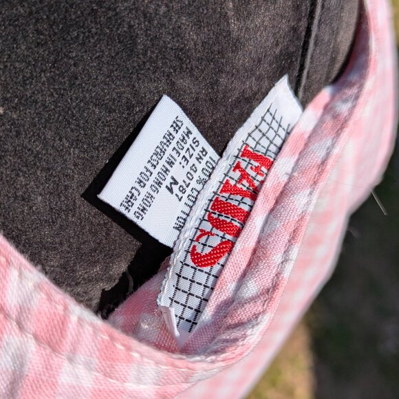 Pink Gingham Overalls Dress Taps Size M - Picture 7 of 7